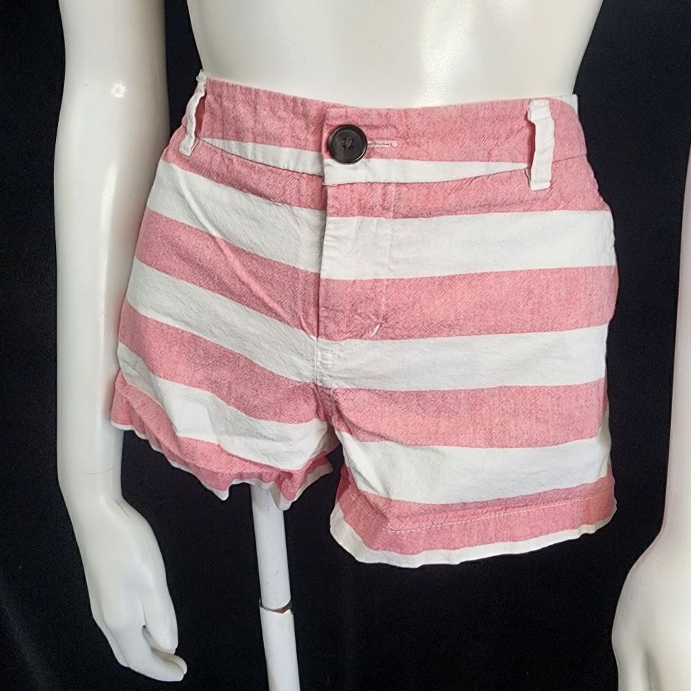 Merona Pink & White Striped Shorts (4)